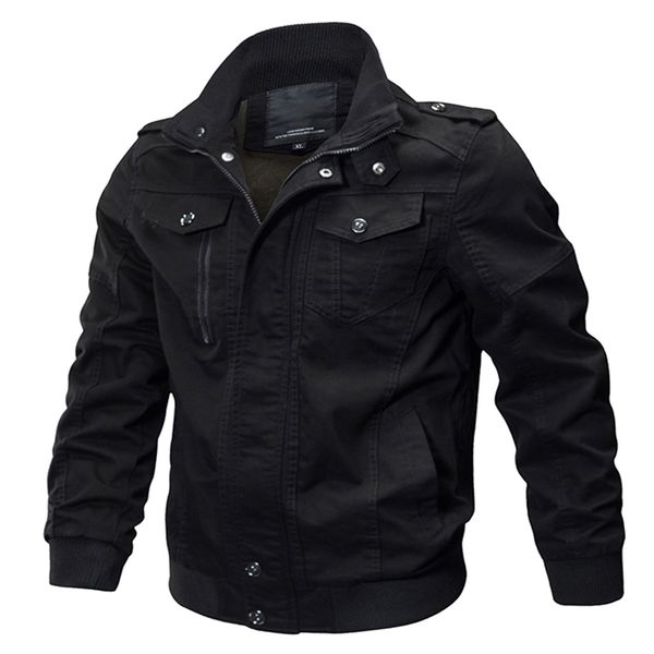 Veste militaire Bomber Hommes Casual Coton Hommes Vestes Manteaux Armée Hommes Slim Fit Pilote Casacas Para Hombre Taille M 6XL 220830