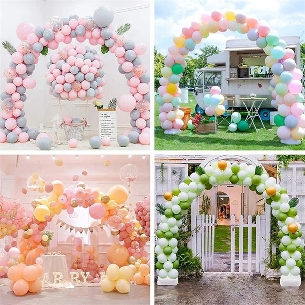 Decorações de Natal Balão Arco Kit Círculo de quadros para suporte Stand Suporte Bow Wedding Birthday Decoration Baby Shower Backdrop 220829