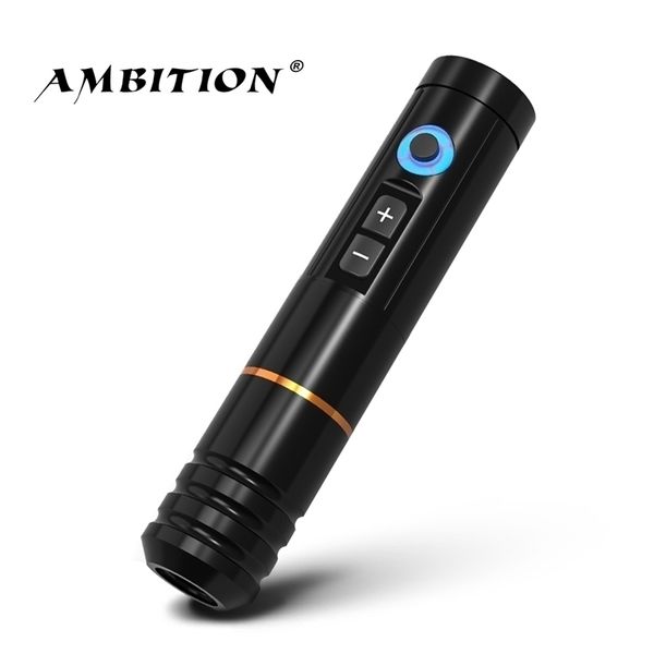 Tattoo Machine Ambition Ninja RS Capacidade portátil da bateria de caneta sem fio 800mAh Tempo de execução 5 horas 220829