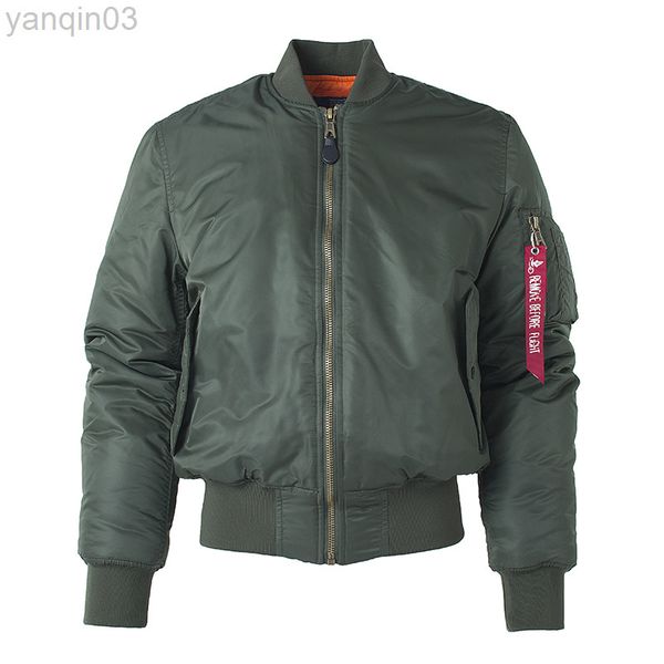 Giacche da uomo Plus Size US Air Force Pilot Ma1 Bomber Uomo hip hop imbottito Letterman Winter Waterproof Nylon buffer giacca da donna rossa L220830