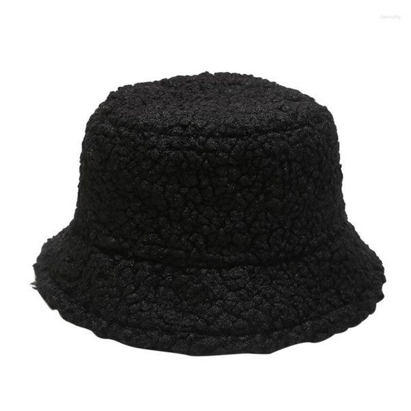 Ball Caps Winter Faux Flauschige Kuh Druck Eimer Hüte Frauen Im Freien Warme Sonnenhut Weiche Samt Cord Mädchen 9-10