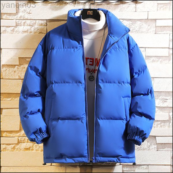 Jackets masculinos Novo Harajuku Parka Fashion Winter Warm grossa 2022 Streetwear Hip Hop Clothing L220830