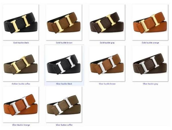 Cinturão de designer mensal de alta qualidade Muita cor Moda opcional Chave de gola lichia crocodilo cinturões de couro por 34 mm