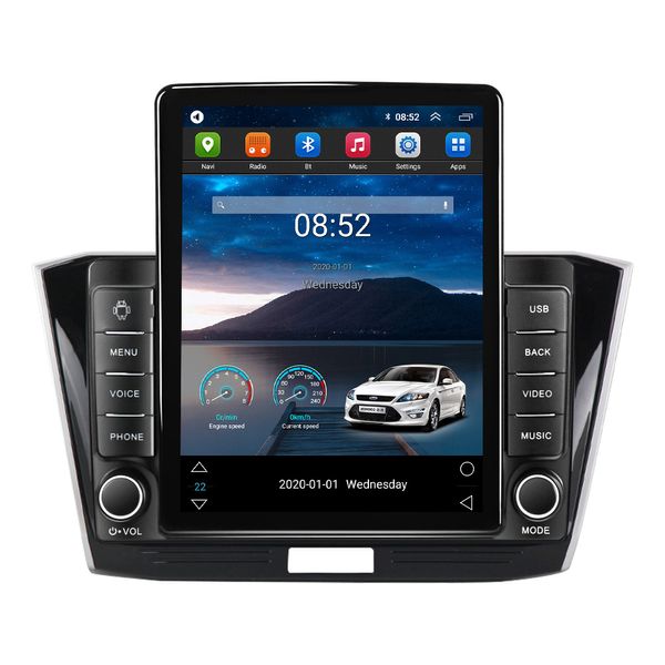 10,1 polegadas de est￩reo de v￭deo de carro de navega￧￣o Android GPS para 2016-2018 VW Volkswagen Passat com HD Touchscreen Bluetooth USB Suporte