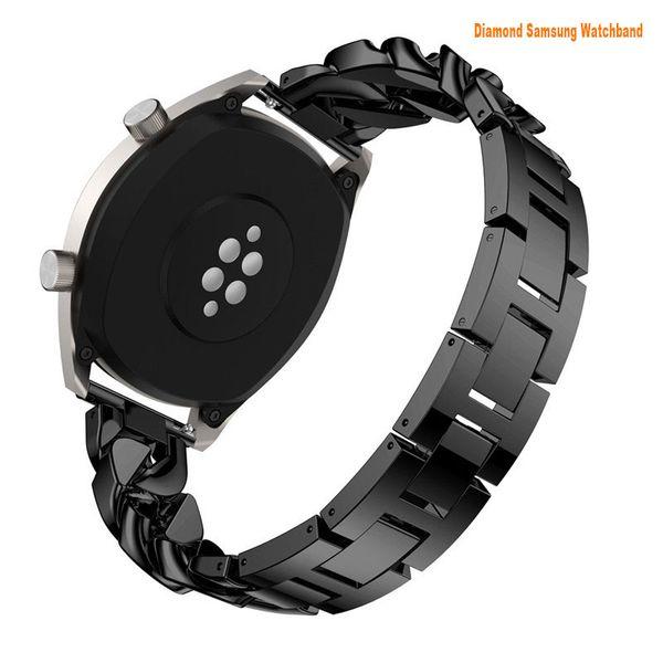 Cinturini intelligenti per cinturino in acciaio inossidabile per Samsung Galaxy Watch 46mm Cinturino per cinturino in metallo 20mm 22mm Cinturini per orologi a sgancio rapido Uomo donna