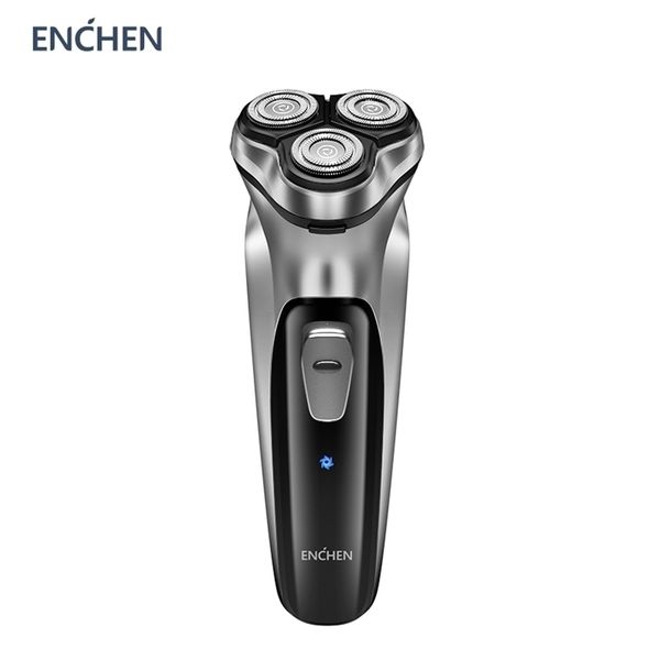 Barbeadores elétricos Enchen Blackstone barbeador elétrico Razor Men typec Recarregável barbear barba Máquina de controle Inteligente Travel Lock 100% 220829