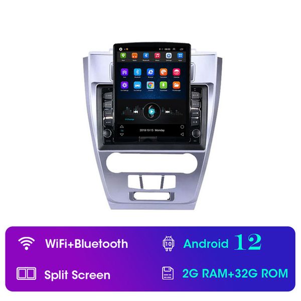 Unità principale video per auto da 10,1 pollici Radio Android Navigazione GPS per Ford Mondeo 2009-2012 Supporto Bluetooth USB WIFI 1080P Mirror Link DVR