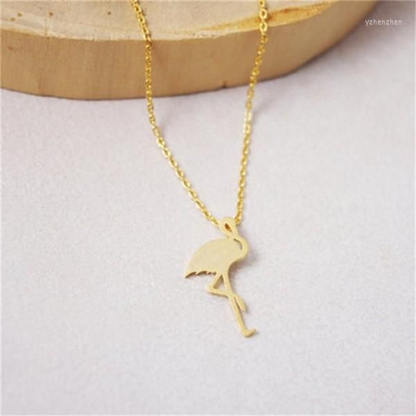 Collane con ciondolo Cute New Mode Flamingo Kettingen Dunne Ketting Vogel Voor Vrouwen Party