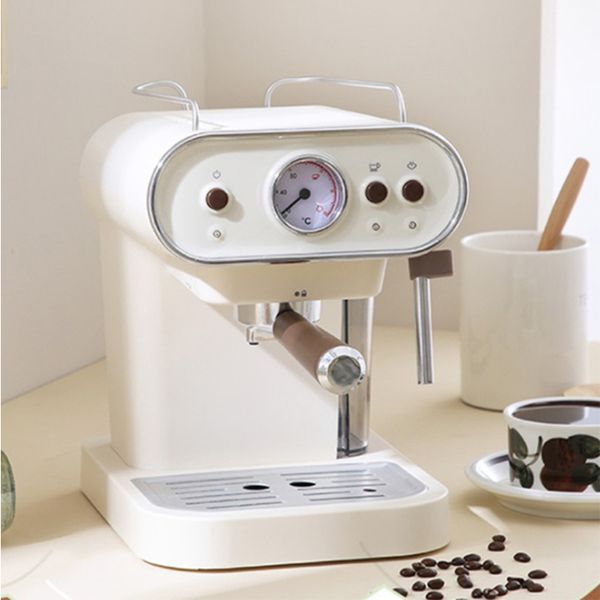 Kaffeemaschine Haushalt Kleine elektrische italienische Kaffeemaschine Dampftyp Milchschäumer