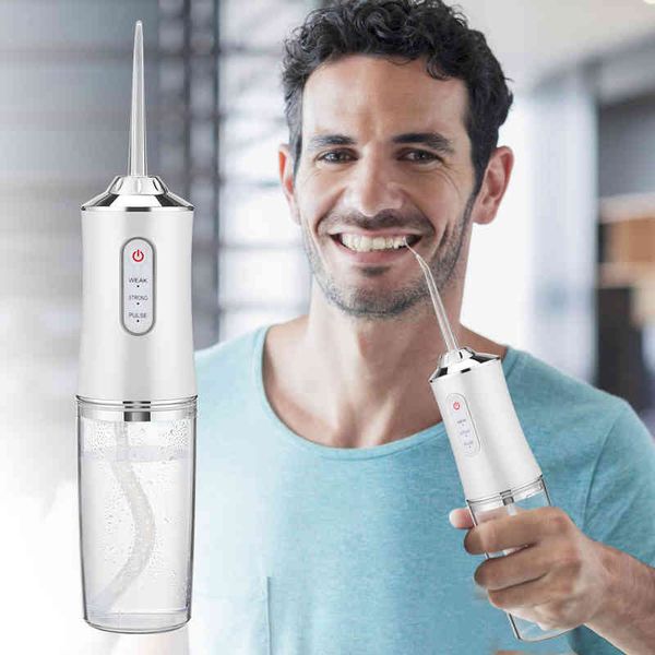 Leistungsstarke Dental Wasser Jet Pick Flosser Mund Waschmaschine Tragbare Munddusche für Zahnaufhellung Zahnreinigung Gesundheit 0617