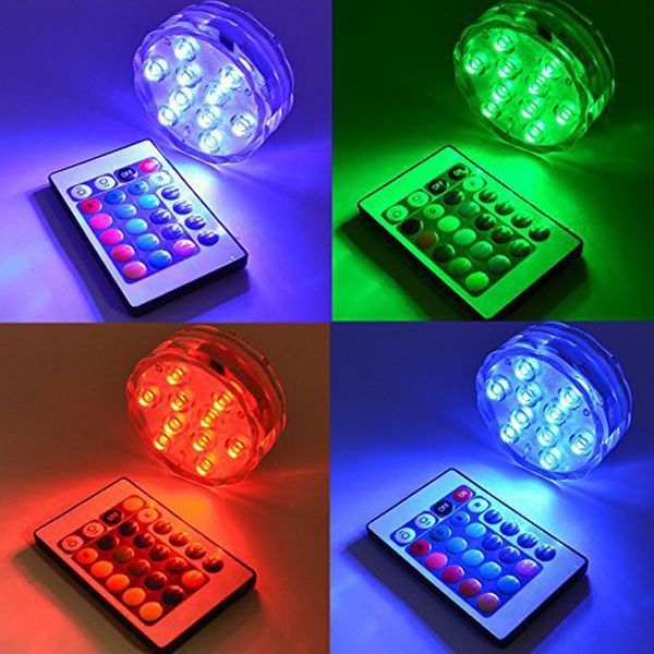 IP68 wasserdichte LED Shisha Lights Chicha Accessoires RGB Unterwasser Nacht Shisha Narguile LED Light Party Hochzeit Weihnachtsdekoration