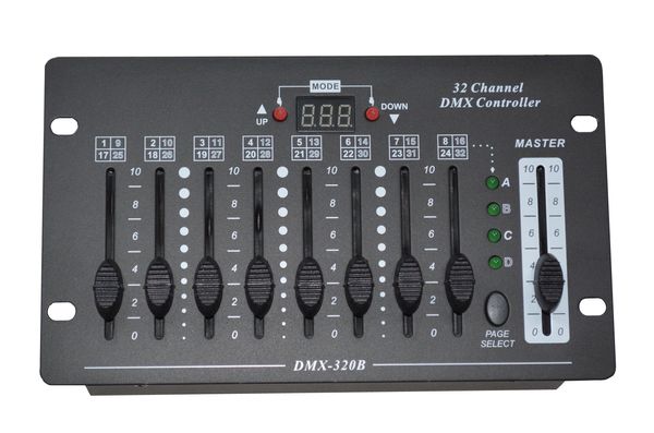 Console controller DMX a 32 canali con controllo diretto dell'illuminazione scenica