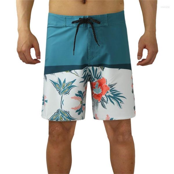 Shorts masculinos pretos longos baús de natação masculino de moda e fitness esportes de fitness lace bolso gancho de cintura elástica verão