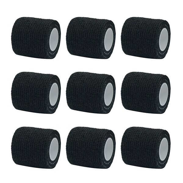 Suporte do pulso 1610pcs Black Sport Sport Auto -adesivo Elastic Bandage Wrap Tape Elastoplast For Knee Support Pads Palmão de tornozelo 220830