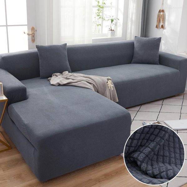 Stuhlhussen, elastisches Sofa für Wohnzimmer, Chaiselongue, Eck-Plüsch, Stretch, Schnittcouch, Sessel, 2- und 3-Sitzer-Schonbezug, Möbel