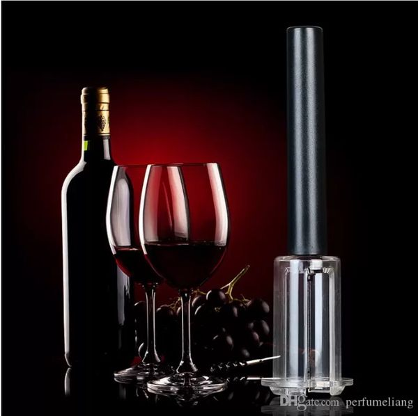 Yeni Varış Üst Kırmızı Şarap Açıcı Hava Basınç Paslanmaz Çelik Pim Tip Şişe Pompalar Cirkscrew Cork Out Aracı S2017123