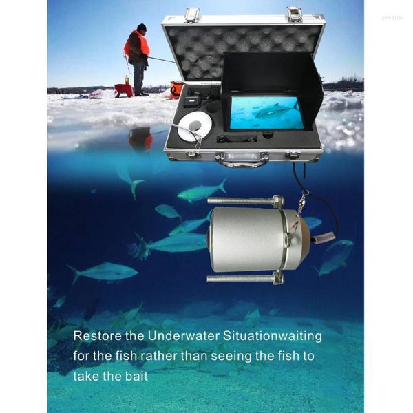 Fish Finder 7 -дюймовая подводная видеокамера для рыбацкого монитора IR светодиодный Fishfinder 720p Super Night Vision Lights 5 миллионов пикселей