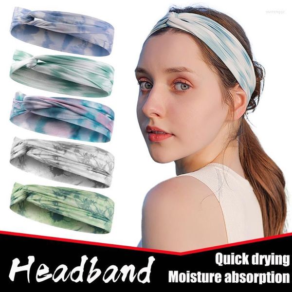 Bandanas Sport Hair Band Hairable respirável que absorve o picada de seda de seda de seda