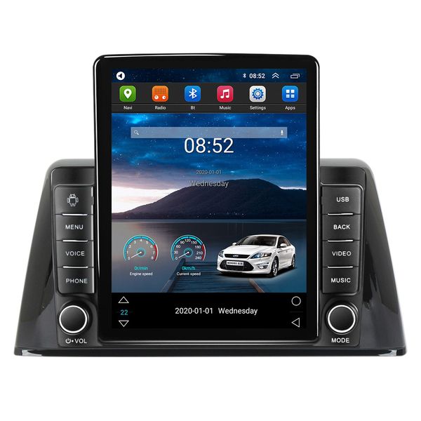 Araba Video Stereo HD Touchscreen 9 inç Android 10 GPS Navigasyon 2016-2018 Peugeot 308 Bluetooth Aux Destek Carplay ile