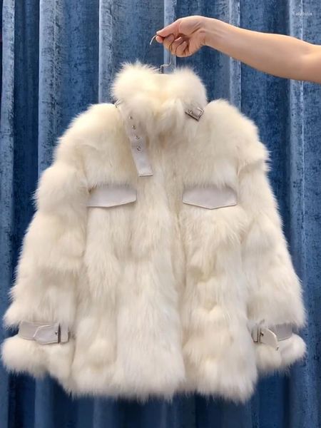 Pelliccia sintetica da donna The Coats Donna Inverno 2022 Giacca da donna Donna Teddy Bear Filato di visone di media lunghezza