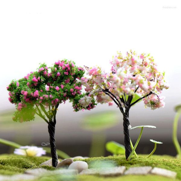 Flores decorativas Mini plantas suculentas de musgo para ornamentos de paisagismo de paisagem micro-bancada decoração de bonsai decoração pequena