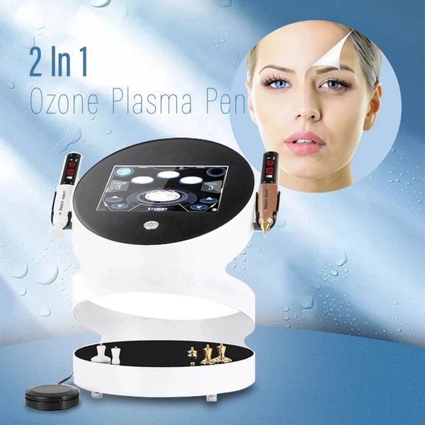 2 IN1 Pen do plasma de fibroblastos Outros equipamentos de beleza plasma jato p￡lpebra levantamento de oz￴nio antienvelhecimento plasmapen acne reproveitamento de mole M￡quinas de cuidados com a pele