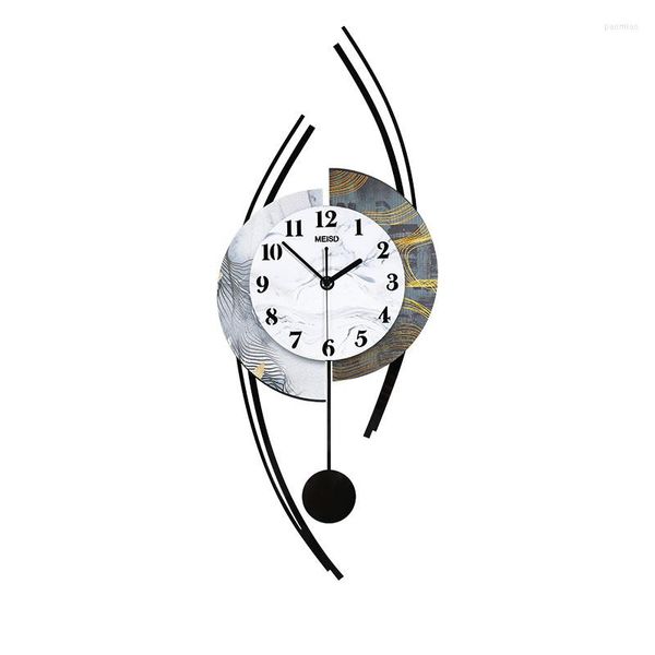 Wanduhren, nordische Uhr, Pendel, großes Zuhause, Quarzuhr, Kunstposter, moderne Horloge, Acryl-Dekoration