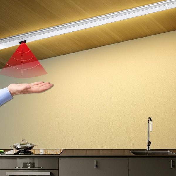 Настенная лампа выключатель рука светодиод 5 В USB -сканирование кухонное шкаф коридор спальня в помещении.