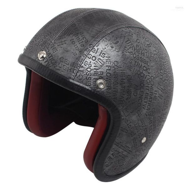 Caschi da moto Casco mezzo da donna per uomo Vintage Safety Motociclistas Motorbike1