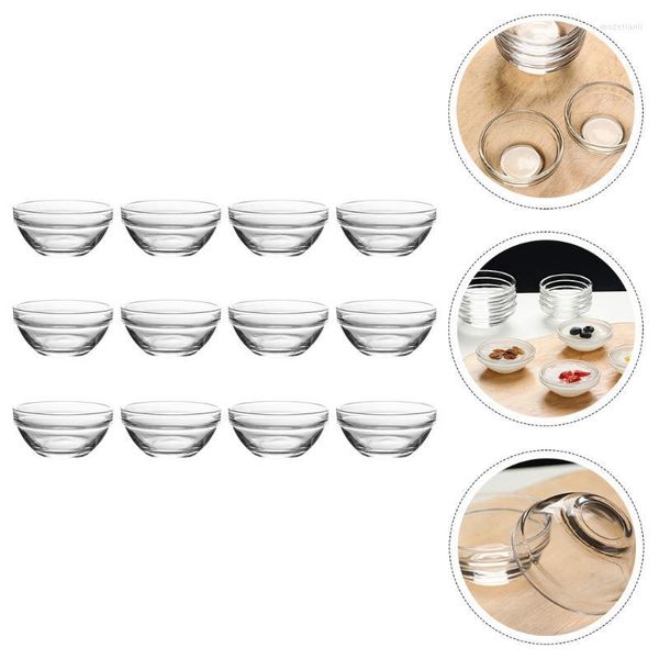 Tigela tigela tigela bolo de vidro preparação de mistura servir mini xícara de cupcake pratos de doces diy clear small muffin moldes de porca facial pitada merda