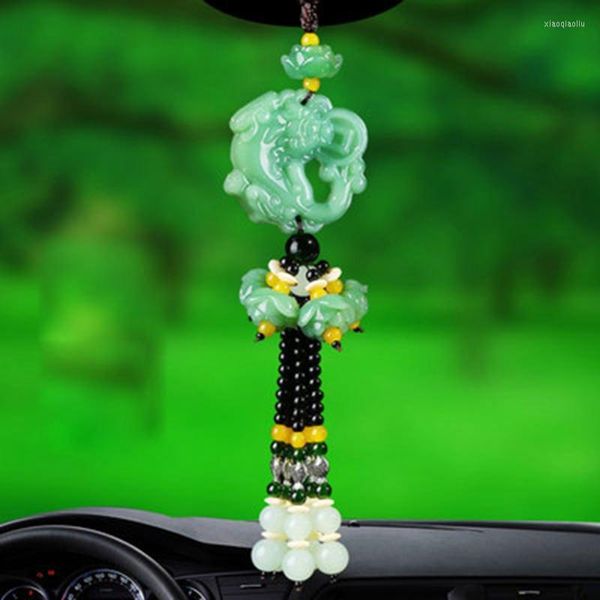 Decorazioni per interni Ciondoli per auto Buddha Ornamenti per gioielli appesi Ciondolo coraggioso Specchietto retrovisore