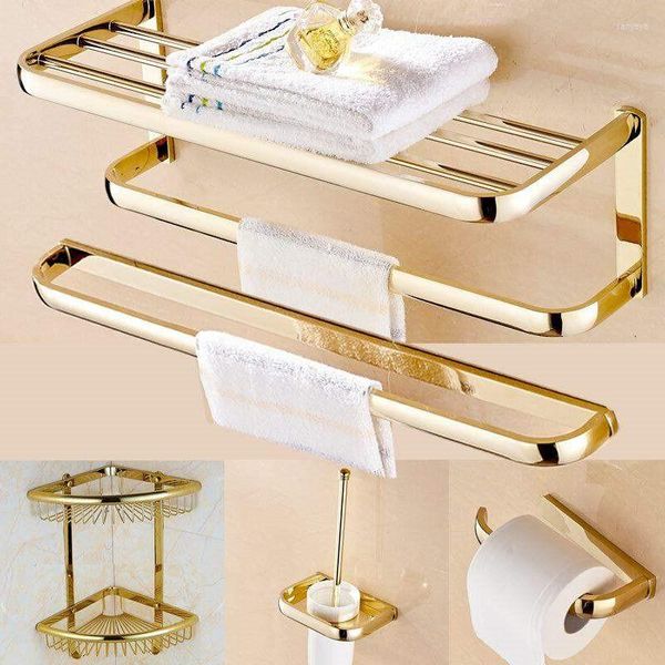 Аксессуары для ванной комнаты аксессуары для ванной комнаты золотой латунный квадратный бумажный держатель полотенец для полотенец