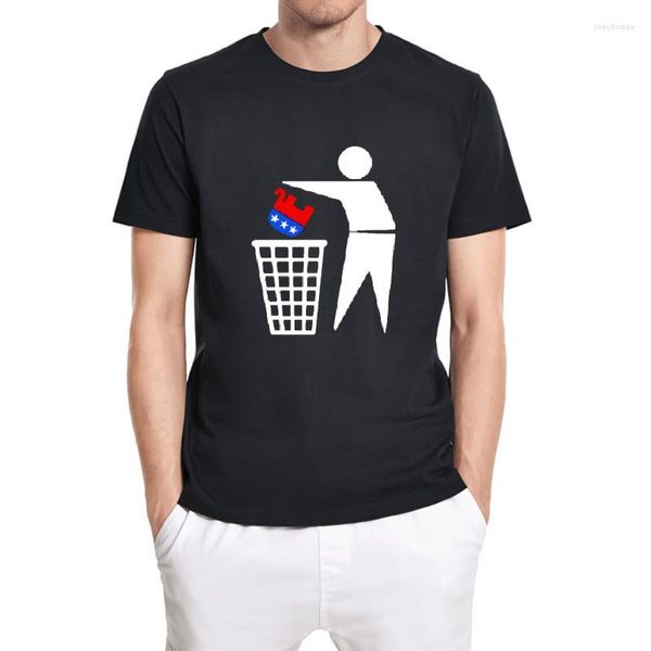 Herren-T-Shirts, Herren-T-Shirts, GOP Toss The In Trash, Republikanische Partei, Elefant, lustiges Unisex-T-Shirt, übergroßes Oberteil