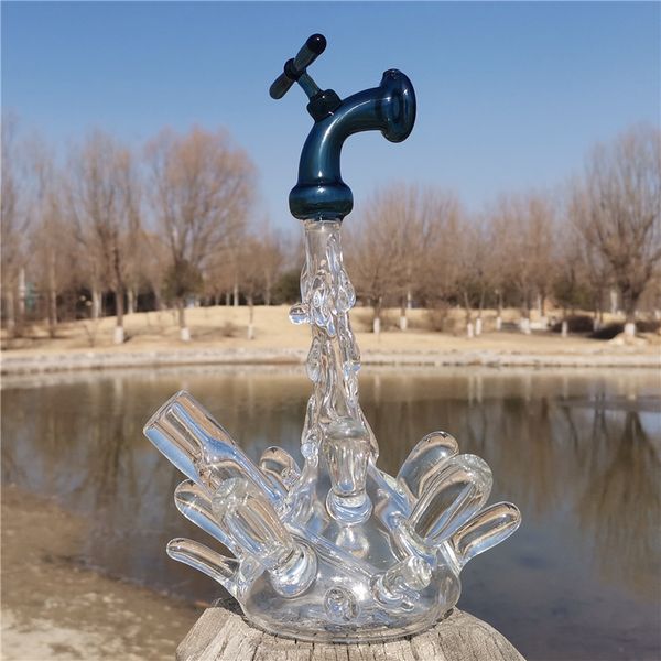 Бонг Бонгс водопроводные трубы трубки Dab Rig Holkah 10 мм женский соединение стакан