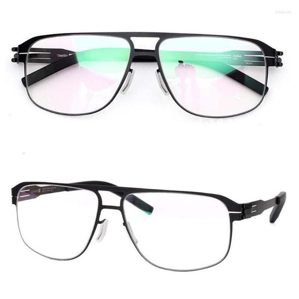 Molduras de óculos de sol Spring de aço inoxidável dobra os óculos de óculos de oria completa Miopia UNISSISEX Spectacles Prescription Eyewear
