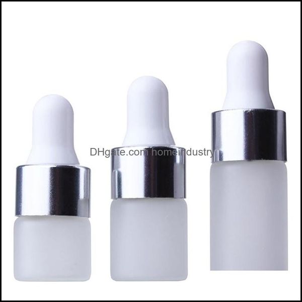 Bottiglie di stoccaggio Vasetti Flacone contagocce Mini 1 ml 2 ml L Vasi cosmetici Viaggio Glassa trasparente Contenitori di vetro vuoti Po Homeindustry Dhcl3