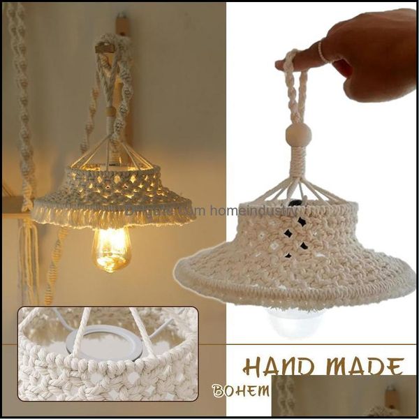 Partido Favor Favor Favor Rame Lamp Shade pendurada Pingente Luz er Modern Office Bedroom Sala de estar Berçário Derty Bohemian HomeIndustry Dhxog