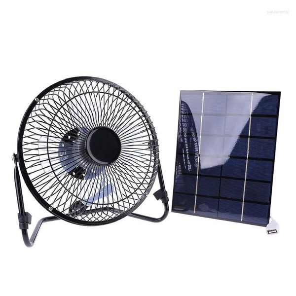 Güneş Paneli Powered / USB Şarj Demir Fan 8 