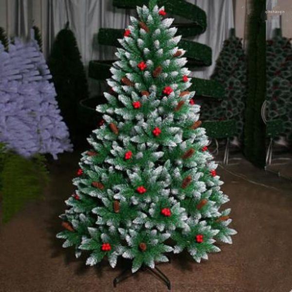 Decorações de Natal 1,5m-3,0m Criptografia Snowflakes Red Fruit Tree El Shopping Home Home