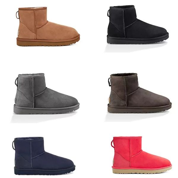 Austrália clássico botas quentes feminino mini meia neve bota dos EUA inverno pêlo cheio fofo fofo de cetim tornozelo bootas de designer booties khaki time de sapato 35-44