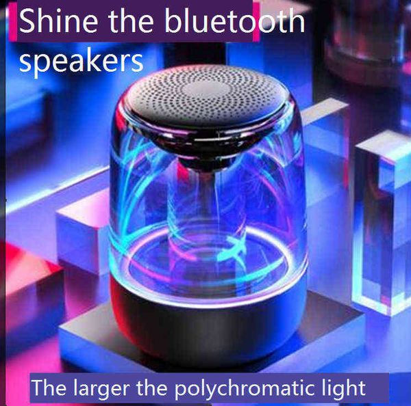 Alto-falantes portáteis AE exclusivo border-fronteiro para Yayin Crystal Glass C7 Wireless Bluetooth Fashion Bass Audio Sale Quick Sale T220831