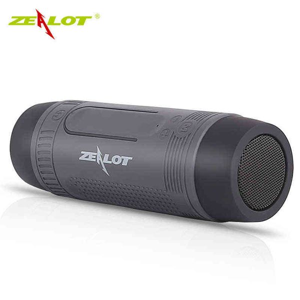 Haut-parleurs portables Zealot S1 Haut-parleur Bluetooth portable Boîte de son de vélo sans fil avec lumière LED Extérieur Subwoofer étanche Stéréo Surround T220831