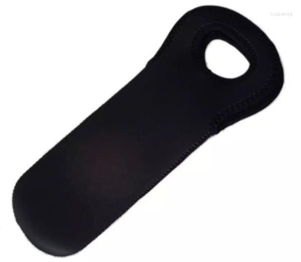 Decorazioni natalizie 100pcs Black Beer Bicchiere da vino Single Neoprene Bottle Cooler Sleeves Holder Cover Bag Water My 750ml