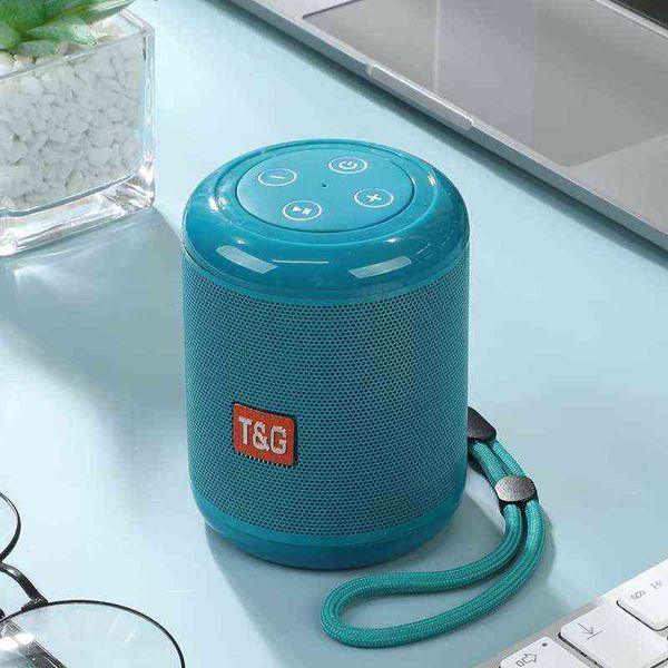 Portable Speakers TWS V5.0 Portable Bluetooth Speaker Outdoor Subwoofer Wireless with Audio Interface TM Broadcast Mini Computer Sound Box T220831