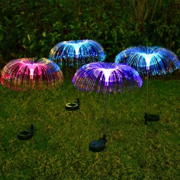 Jellyfish Solar Garden Lights pioggia di meteoriti Impermeabile RGB Landscape Light per Garden Patio Decor