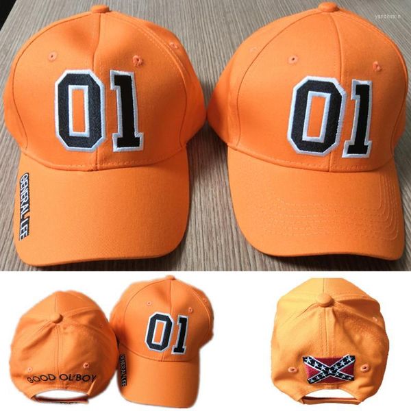 Party Masks General Lee 01 Orange bestickte Mütze Good OL' Boy Dukes Baseball Cap