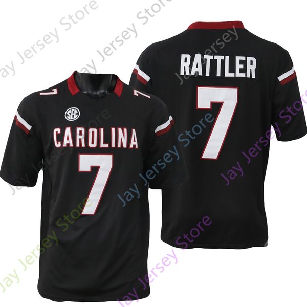 NOVITÀ Abbigliamento da football universitario americano Maglia da football South Carolina Gamecock NCAA College Spencer Rattler Taglia S-3XL Tutti cuciti Youth Men Rosso Bianco Nero