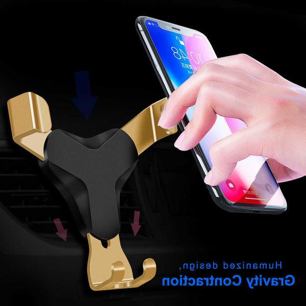 Universal Gravity Car Telefonhalter Stand Air Vent Clip Mount Mobile Cell Stand für iPhone -Autounterstützung