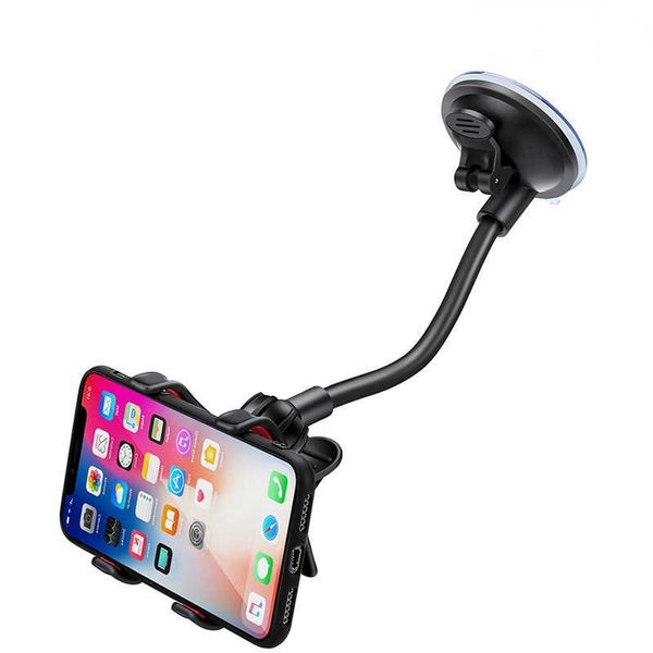 Supporto per telefono da auto flessibile con rotazione a 360 gradi Supporto per auto treppiede Mobile per smartphone Supporto GPS