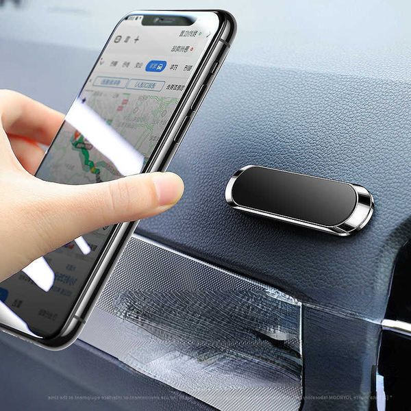 Supporto magnetico per telefono per auto, supporto a forma di mini striscia per cruscotto per iPhone, magnete in metallo GPS